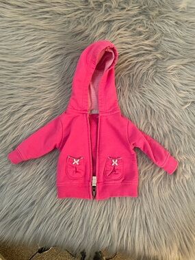 🐶Pink Baby Hoodie with Pocket Bows